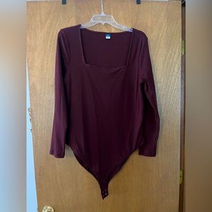 Old Navy Long Sleeve Ribbed Body Suit - 2X